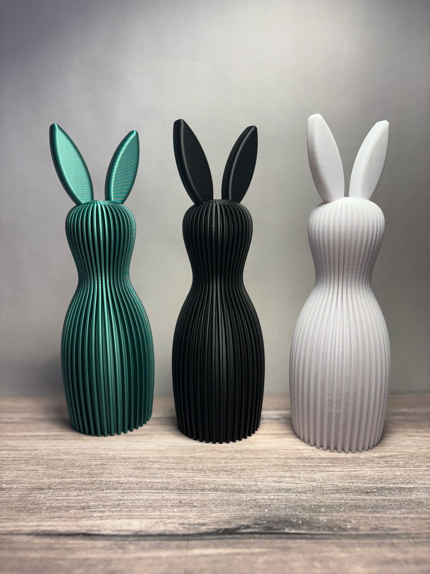 Minimalistische 3D-Osterhasen Deko – Moderne Dekohasen aus PLA – Tischdeko, Fensterbank Deko – 3D-gedruckt in Deutschland – Ostern, Frühling